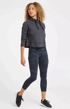 NEW Spanx Leggings Look At Me Now Seamless Womens Black Camo Size Medium FL3515