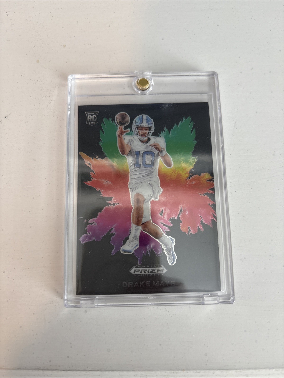 Drake Maye 2024 Prizm Draft Picks Black Color Blast #CB-4 Patriots SSP Case Hit