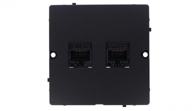 Simon Basic RJ45 Doppel-Computersteckdose, Kategorie 5e (Modul)....