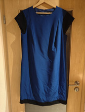 Celle Damen Etuikleid Blau/Schwarz Gr. 44 Kur...