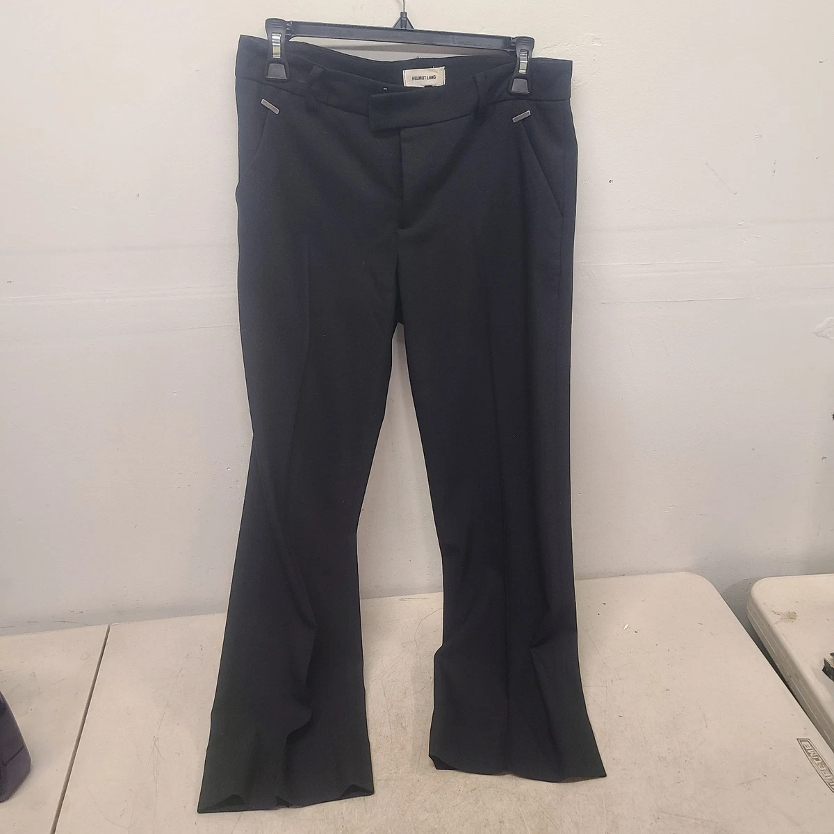 HELMUT LANG Wool Black Pants for Women for sale | eBay