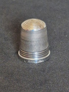 Hallmarked 925 Solid Silver Thimble James Swann Sheffield