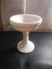 Vintage White Milk Glass Fairy Lamp Pedestal ...
