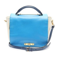 Borsa a tracolla Marc Jacobs blu bianco