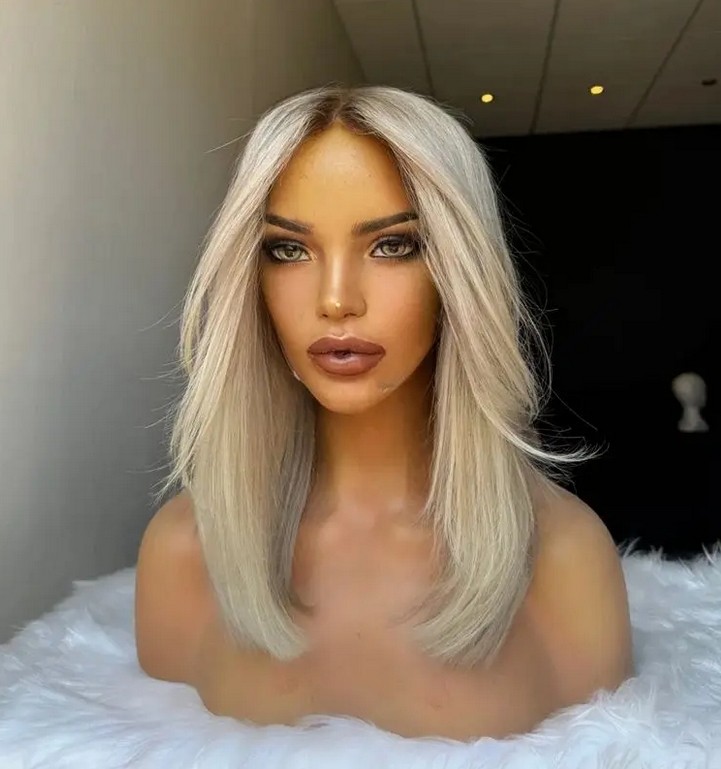 Honey Blonde Ombre Straight 13x4 HD Lace 100% Human Hair  💫 22” OMBRÉ BLONDE STRAIGHT LACE FRONT WIG *NEW* display picture 1
