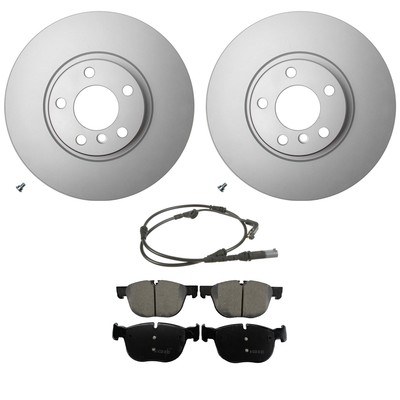 Hella Front Rotors Akebono Euro Ceramic Disc Brake Pad Kit For BMW X6 E71 AWD