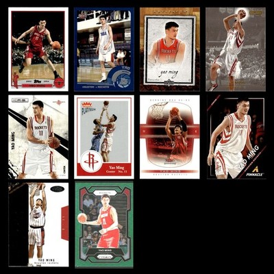 (10) Yao Ming NBA Basketball Card Lot   Parallels Inserts Rookies Hall of Famer