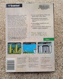 Nes Nintendo Battle of Olympus, probado en caja original (26222)