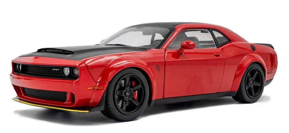 SOLIDO - Voiture de 2023 couleur rouge - DODGE Challenger Demon - 1/18 - SOL1... - Photo 1/4