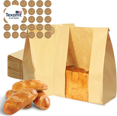 60PCS Bread Bags for Homemade Bread Paper Sourdough Bread Bags Large Bakery Bags