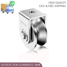 1PC Cable V Groove Pulley Crane Roller Steel Pulley Cable Pulley For Wire Rope