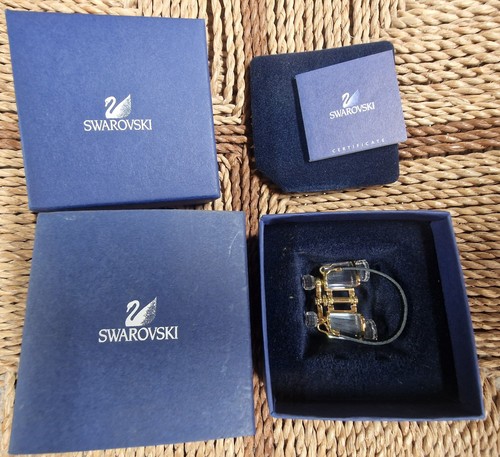 Swarovski Crystal Memories Opera Glasses Figurine, Gold Plated, Boxed (photo 4)