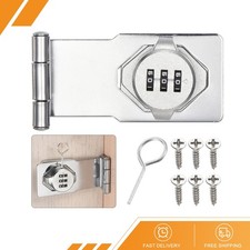Password Hasp Locks Cabinet Door Combination Lock 90 Degree Barn Door Lock