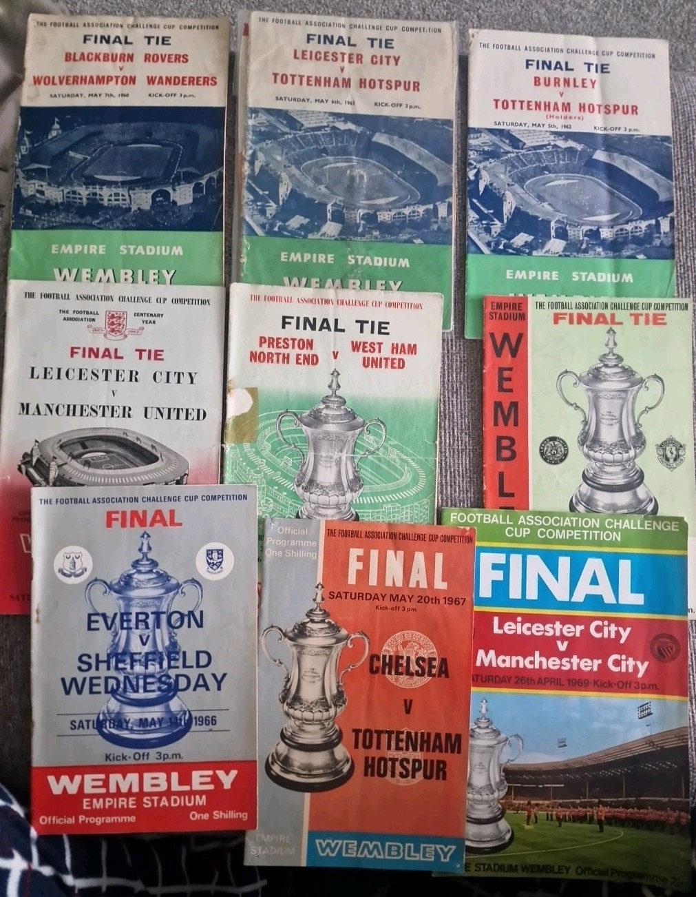 9 X 1960's FA Cup Final Programmes | eBay UK
