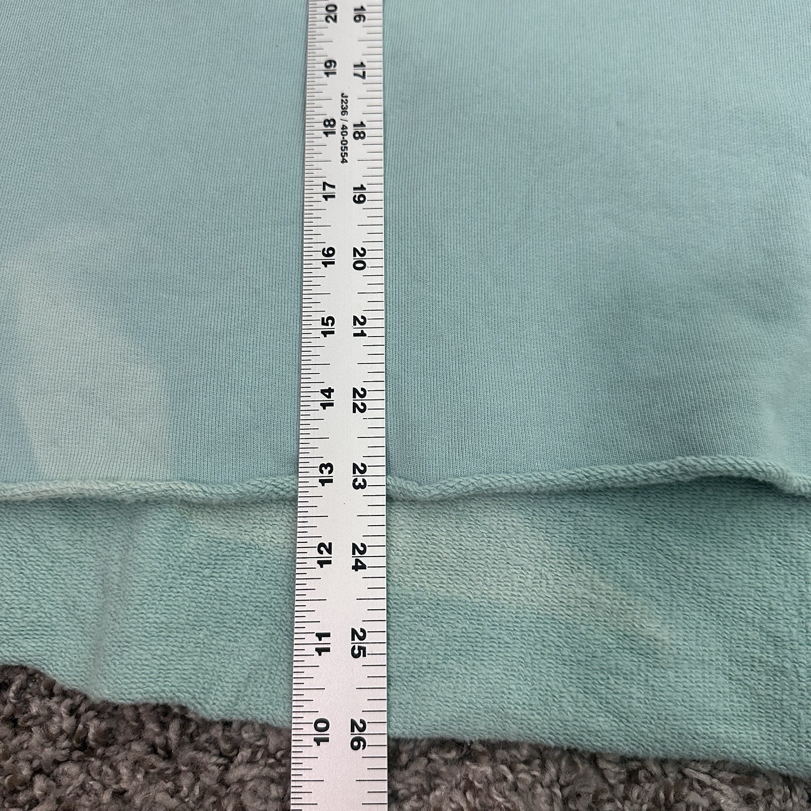 FRANK & EILEEN SWEATSHIRT ANNA LONG SLEEVE CAPELET GREEN SMALL NEW