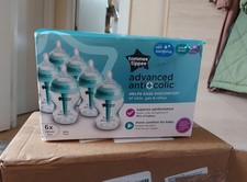 Tommee Tippee Advanced Anti-Colic Baby Bottle Set 260ml Pack of 6