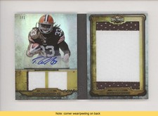 2012 Topps Triple Threads Platinum 1/1 Trent Richardson #JPAR--11 Auto READ 1u9