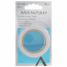 Nastro Milward Insta-Bond: 4,5 m x 19 mm, biadesivo, riparazioni orli e scarpe