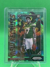2022 Prizm Garrett Wilson #NR-5 New Recruits Green Ice RC