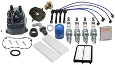 Tune-Up Cap-Rotor-NGK Wires-Spark Plug PCV Kit 00-02 for Honda Accord  EX Vtech
