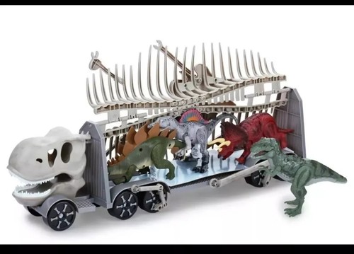 Kid Galaxy Dinosaur Transport with 4 Lights and Sounds Posable Dinos Gray - 第 3/4 張圖片