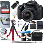 Canon EOS 2000D / Rebel T7 24.1MP DSLR Camera + 18-55mm Lens + 64GB Basic Kit