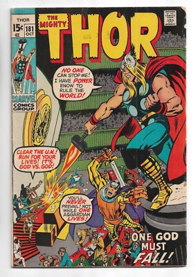 Thor #181 Marvel Comics 1970 Neal Adams art / Odin / Loki / Mephisto