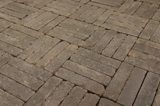 Pflasterriegel "Nijmegen" Waaltjes braun Klinker-Pflaster Pflasterklinker