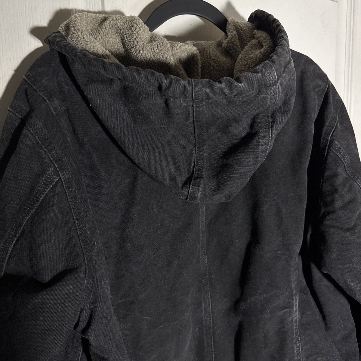 Carhartt Sierra Jacket Sherpa Lined Womens Size XL WJ141 BLK Black