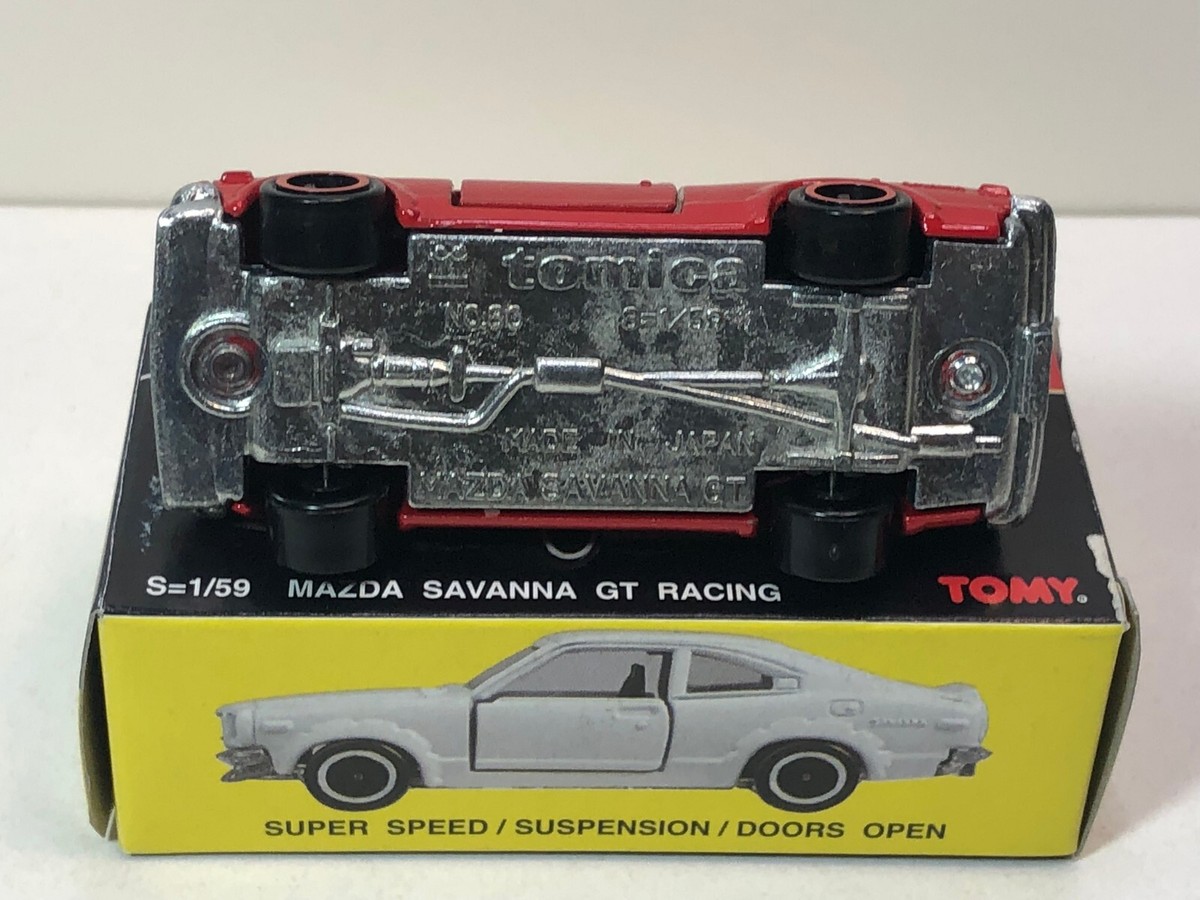 ミニカー tomica MAZDA SAVANNA GT TOMY TOMICA No. 80 MAZDA SAVANNA GT RACING/RX-3 RED MADE IN
