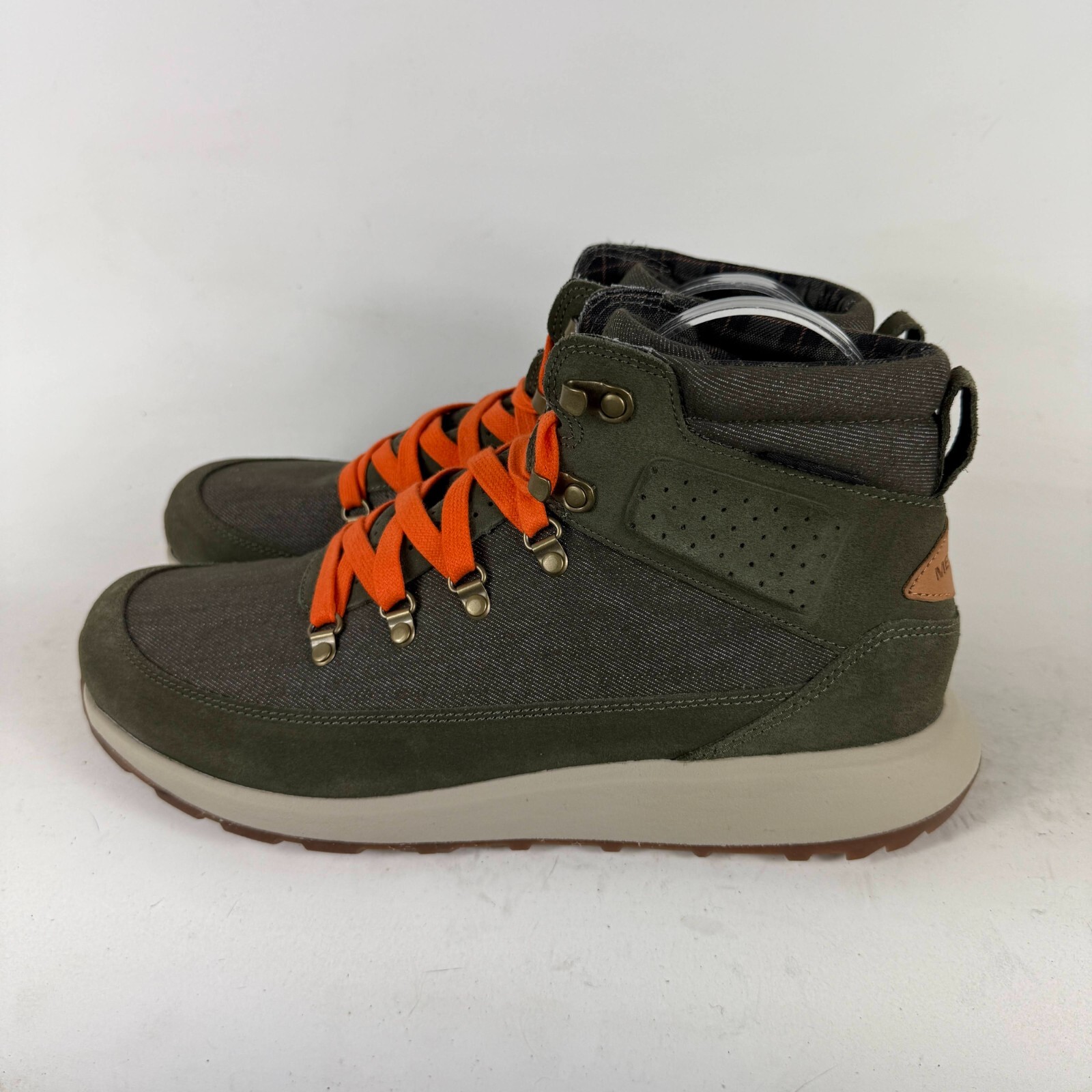 Merrell Waitsfield Chukka Boot uomo 10 verde grigio stringato punta tonda scarpe da trekking