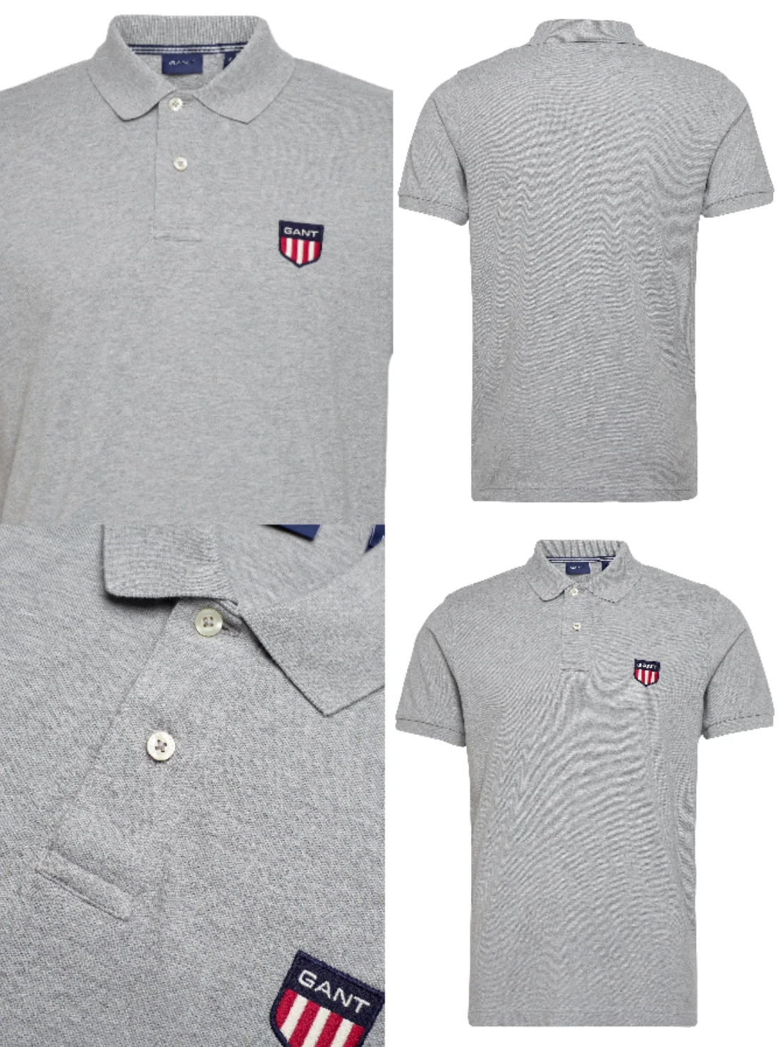 GANT polo shirt retro shield polo shirt pique logo shirt T-shirt top polo shirt L