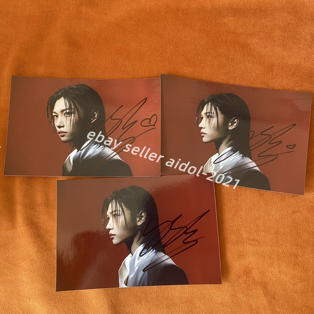 Stray Kids FELIX Felix Photo Autographed Signed K-POP Collection 4