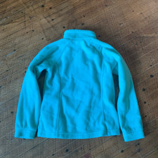 Columbia teal kids 10/12 fleece full zip gorpcore jacket