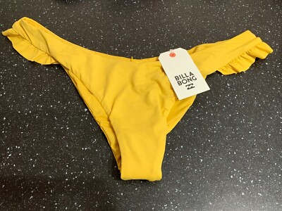 Billabong Bikiniunterteil ''''High On Sun'''' Wanderstil knappe Abdeckung XL Sonnenblume neu mit Etikett