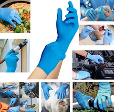 Premium Disposable Blue Nitrile Examination Gloves – All Sizes -PF