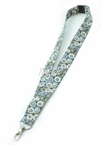 Breakaway floral Fabric Neck LANYARD Keychain for Key / ID badge Holder - Picture 11 of 17