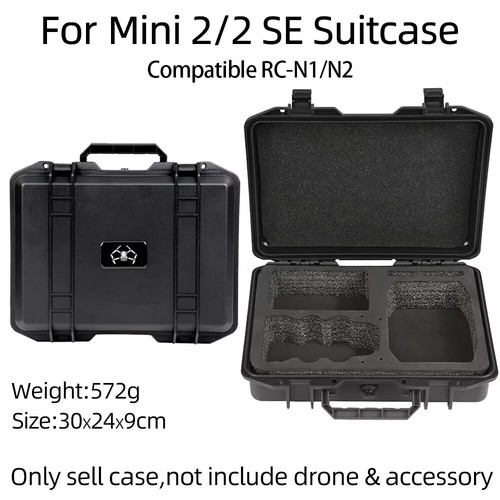 Portable Storage Shoulder Bag Carrying Case for DJI Mini 2/2 SE Drone Hard Shell - Picture 14 of 16