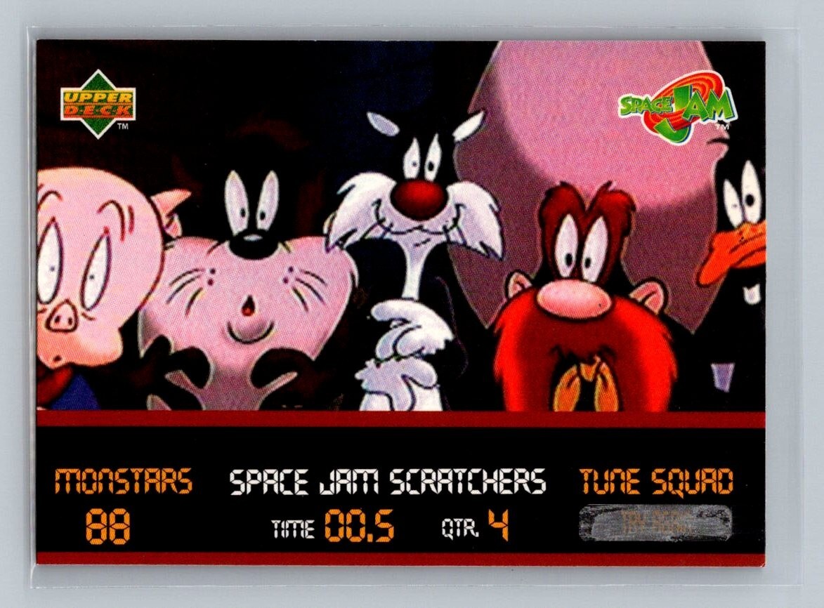 1996 Upper Deck Space Jam Scratchers Scratched Insert #SC6 Daffy Duck Tune Squad