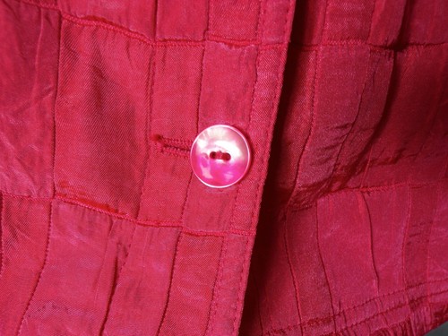 Womens 14P 14 Petite Tan Jay Pink Shimmery Quilted Pattern Jacket - Picture 4 of 7
