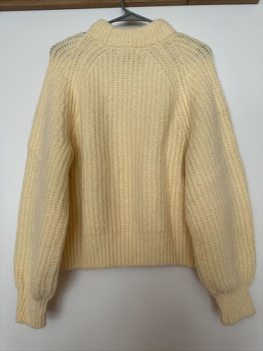 Finto maglione pullover donna collo di tartaruga - filo universale giallo M - Foto 2 di 2