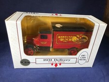 N2-45 ERTL 1931 ANHEUSER BUSCH INC TRUCK BANK - DIE CAST METAL - 1:25 SCALE