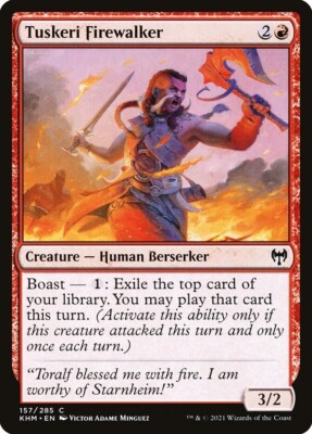 Tuskeri Firewalker 157 C Kaldheim KHM MTG Foil