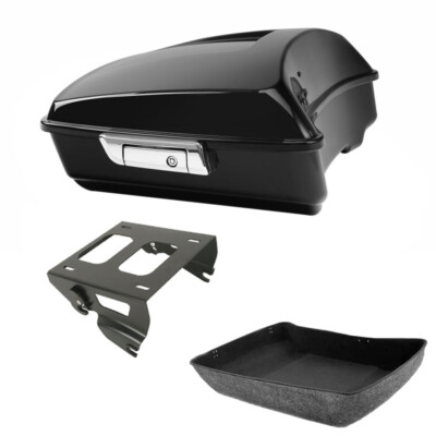 Chopped Trunk Solo Mount Rack Fit For Harley Touring Touring Glide 2014-25