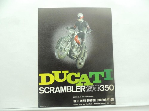 Original Ducati 250 350 Scrambler Bevel  Single Brochure L12133