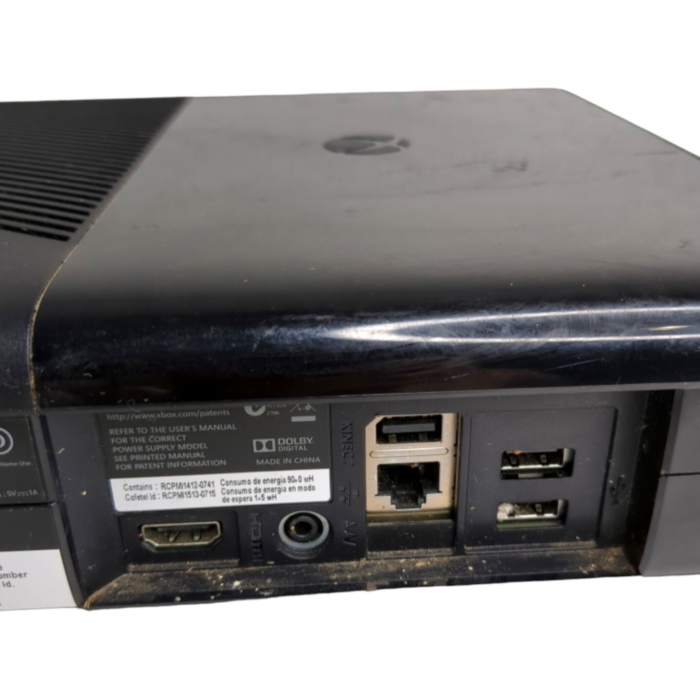 Microsoft Xbox 360 Slim E 4GB Bundle Console, Cords, 4 games NO