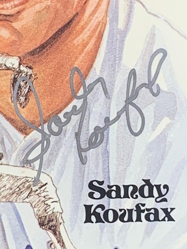 Sandy Koufax signed Perez Steele PC Cy Young Award LA DODGERS PSA DNA 5x7 matte - Picture 4 of 5