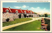 Southbox From The Flag Bastion Gort Ticonderoga New York NY Landscapes Postcard
