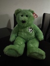 Ty Beanie Baby Kicks the Soccer Bear WITH TAG ERRORS 