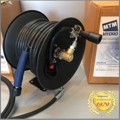 Kranzle-Fit MTM-Hydro Steel Hose Reel w Link Hose, Bare + 10m - 15m - 20m V2